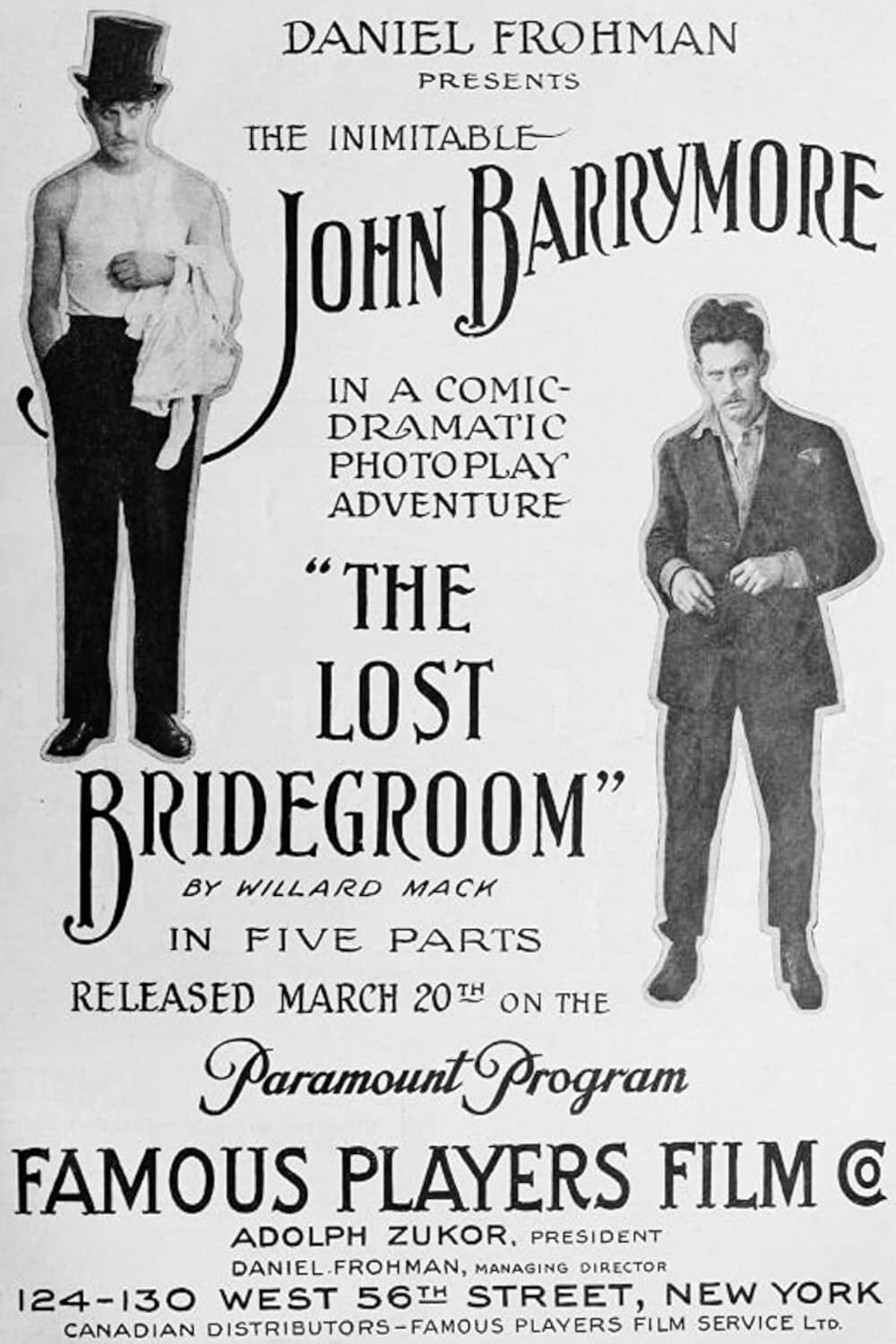 The Lost Bridegroom (1916) постер