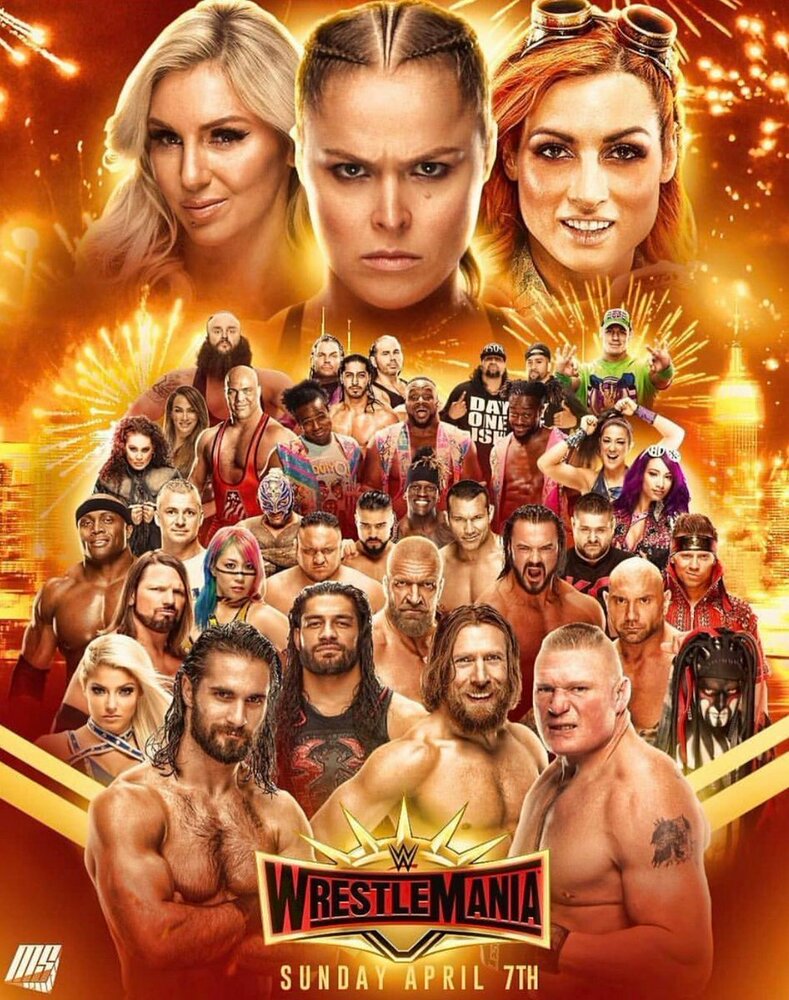 WWE Рестлмания 35 (2019) постер