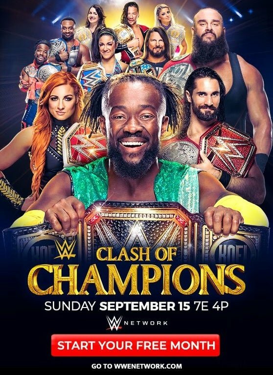 WWE Столкновение чемпионов (2019) постер